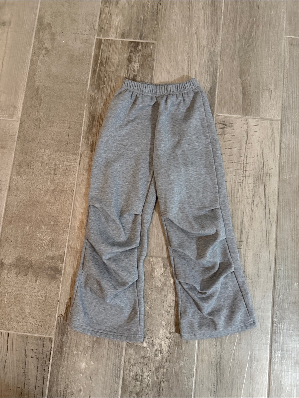 SHEIN Gray Wide-Leg Kids Sweatpants